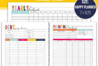 20 Handmade Organization Ideas | Budget Planner Printable with regard to Fascinating Budget Plan Printable
