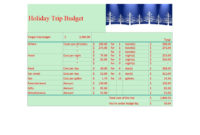 36 Travel Budget Templates & Vacation Budget Planners pertaining to Fresh Vacation Budget Planner Template Download