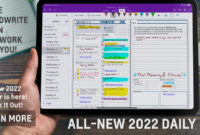 Bundle 2021 – 2022 Onenote Business Executive Digital with regard to Fresh Budget Planner Template 2022