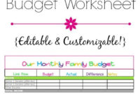 Cute Monthly Budget Printable – Free Editable Template pertaining to Online Budget Planner Template