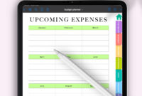 Digital Budget Planner Digital Finance Planner Ipad inside New Budget Planner Template App