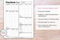 Digital Budgetpaycheck Ipad Budget Planner Onenote | Etsy for Budget Planner Template For Ipad