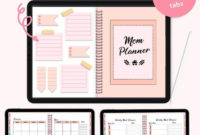 Digital Mom Planner Ipad Goodnotes Home Management | Etsy inside Free Budget Planner Template Ipad
