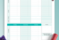 Download Printable Simple Weekly Budget Template Pdf intended for New Budget Planner Template Printable