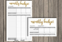 Editable Budget Planner Editable Monthly Budget Printable regarding Budget Planner Template Australia
