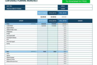 Event Budget Templates – Templates For Microsoft® Word regarding Free Budget Planner Template Free Google Sheets