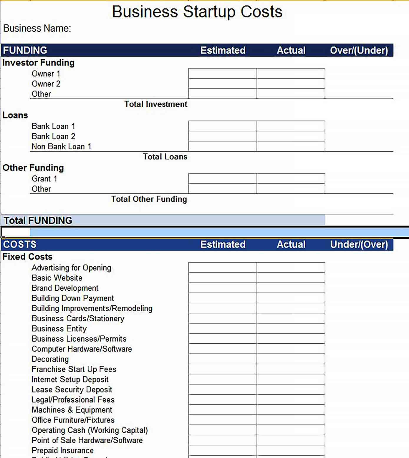 Excel Business Budget Template - Culturopedia with Simple Budget Planner Template Excel Free