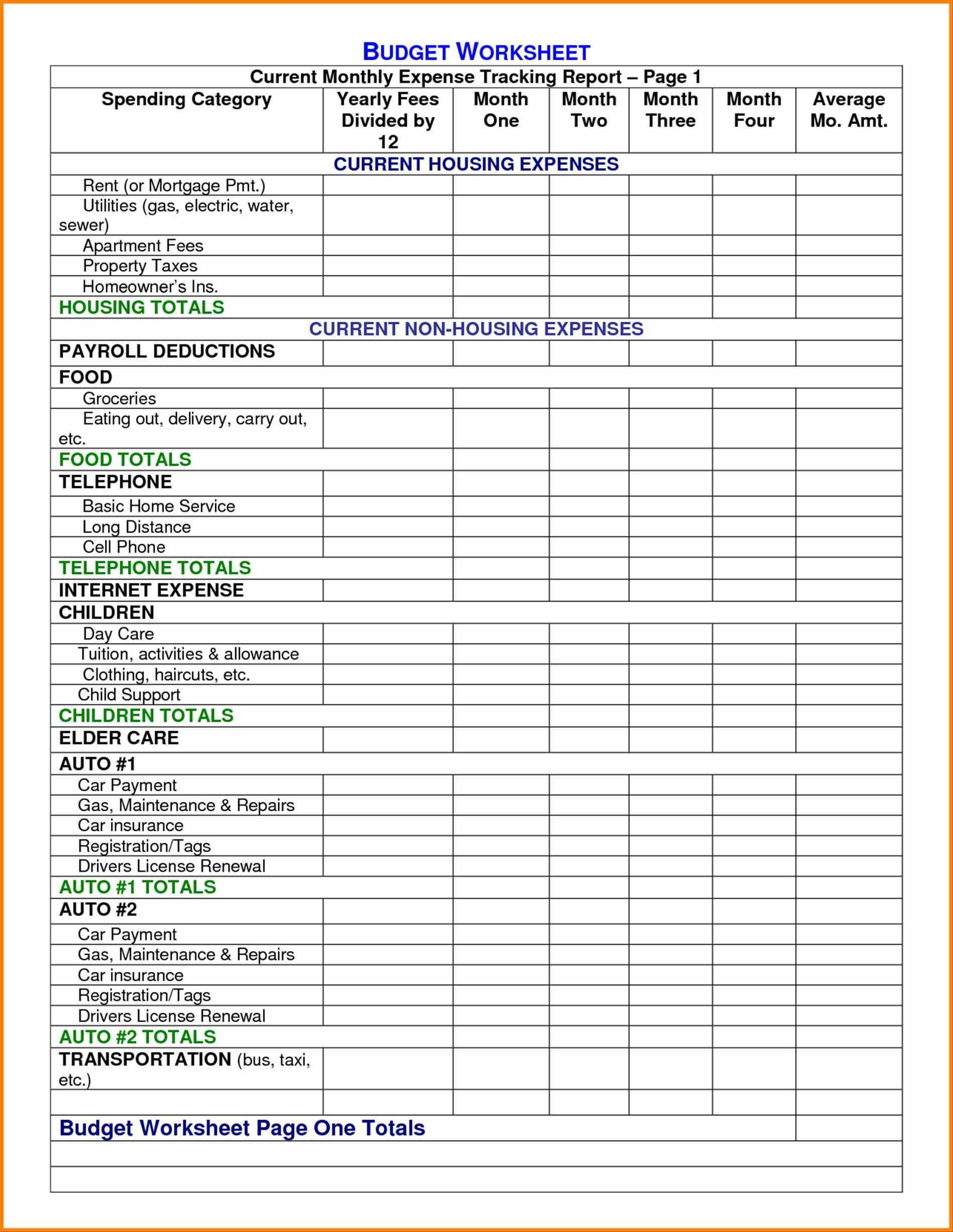 Excel Spreadsheet For Small Business Expenses In Small regarding Budget Planner Template Free Excel