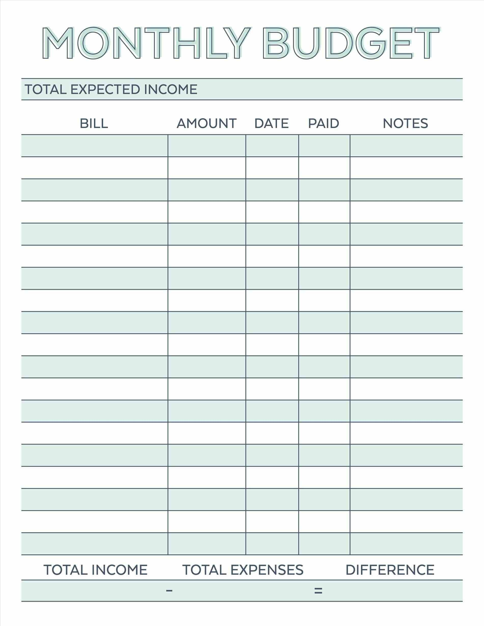Free Monthly Budget Template - Frugal Fanatic - Household for Awesome Budget Planning Templates