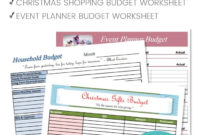 Free Printable Budget Worksheets throughout Awesome Budget Planner Worksheet