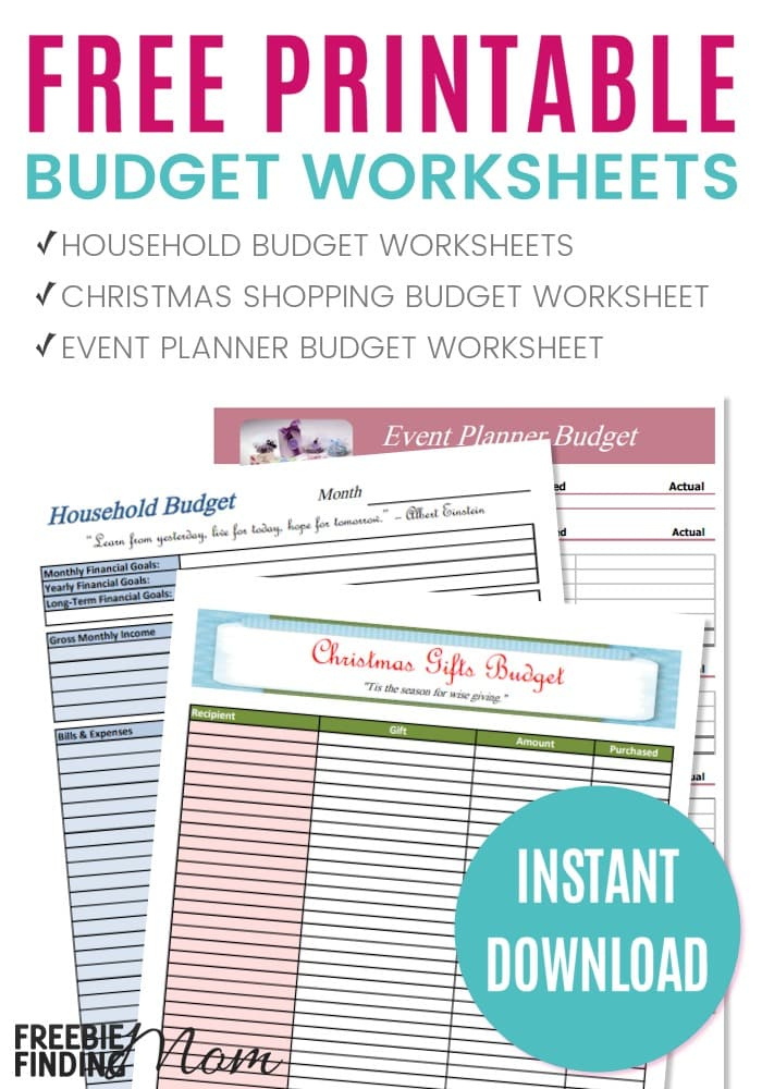 Free Printable Budget Worksheets throughout Awesome Budget Planner Worksheet