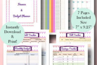 Happy Planner Budget Pages Finance Printables Happy with Happy Planner Budget Template