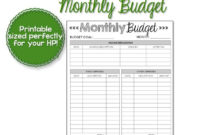 Happy Planner Monthly Budget, Printable, Finance, Mambi throughout Fascinating Budget Book Planner Template Free