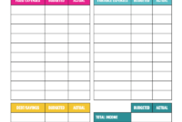 Monthly Bill Planner 2021 | Example Calendar Printable in Budget Planner Free Template