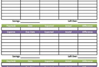 Monthly Budget Form Fillable — Excelxo pertaining to Stunning Quick Budget Template