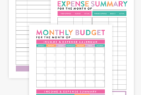 Monthly Budget Planner – Cute Diaries | Online Budget pertaining to Budget Planner Template Pinterest