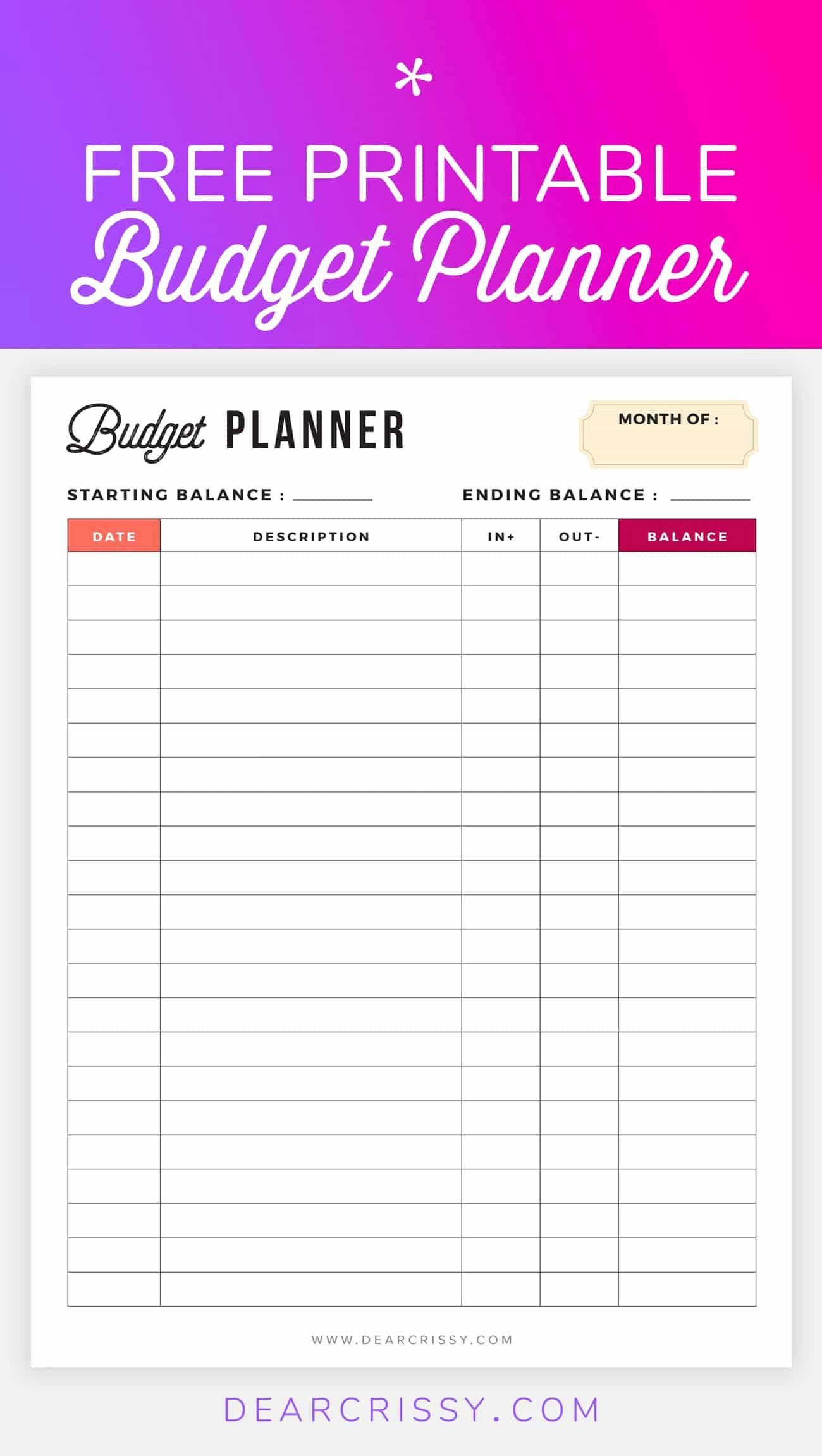 Monthly Budget Planner Template Lovely Free Bud Planner pertaining to Budget Planning Spreadsheet Templates