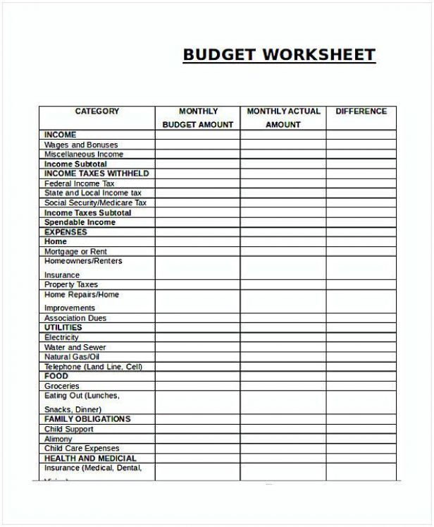 Monthly Budget Worksheet #Retirementplanning #Retirement # for Budget Planning Template For Retirement