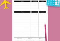 Personal Monthly Budget Planner Template – Printable Pdf inside Fresh Household Budget Free Budget Planner Template