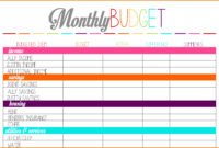 Printable Budget Planner – Planner Template Free with Blank Budget Planner Template