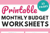 Printable Budget Planner Template: Get Your Money Under throughout Money Budget Planner Template