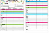 Printable Budget Spreadsheet Inside Free Printable Budget in Best Budget Planner Template Excel