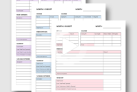 Printable Monthly Budget Planner In 2020 | Monthly Budget throughout Professional Monthly Budget Planner Template Uk