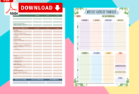 Printable Personal Budget Planner Templates – Download Pdf for Weekly Budget Planner Template Free