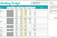Savvy Spreadsheets – Wedding Budget Spreadsheets in Couple Budget Planner Template