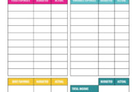 Simple Monthly Budget Template {Printable & Digital inside Budget Planner Template Editable