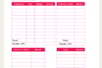 Simple Monthly Budget Template Things That Make You Love for Fantastic Budget Plan Free Template