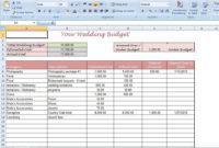 Simple Wedding Budget Worksheet Printable And Editable For throughout Fascinating Simple Budget Planner Template Uk