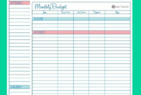 The 25+ Best Monthly Budget Worksheets Ideas On Pinterest regarding Free Budget Planning Sheets