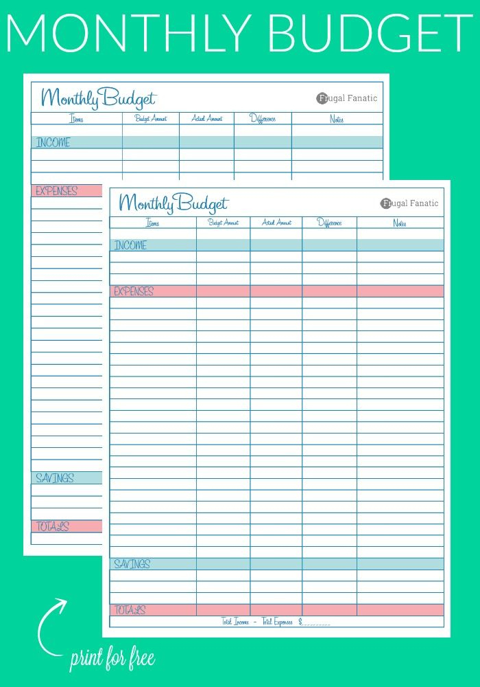 The 25+ Best Monthly Budget Worksheets Ideas On Pinterest regarding Free Budget Planning Sheets