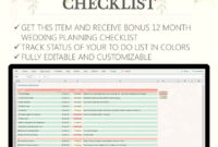 Wedding Budget Planner Template With Free Checklist intended for Best Wedding Budget Planner Template