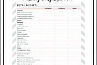 Wedding Planning Printables: Free Templates To Keep You regarding Wedding Budget Planner Template