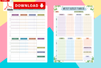 Weekly Budget Planner Templates – Download Pdf in Simple Online Budget Planner Template