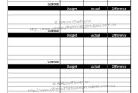 Weekly Paycheck Budget Spreadsheet Regarding Free with New Budget Worksheet Template