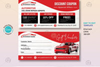 Automotive Gift Certificate Template