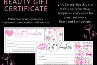 Mary Kay Gift Certificate Template: A Formal Design For Recognition And Appreciation