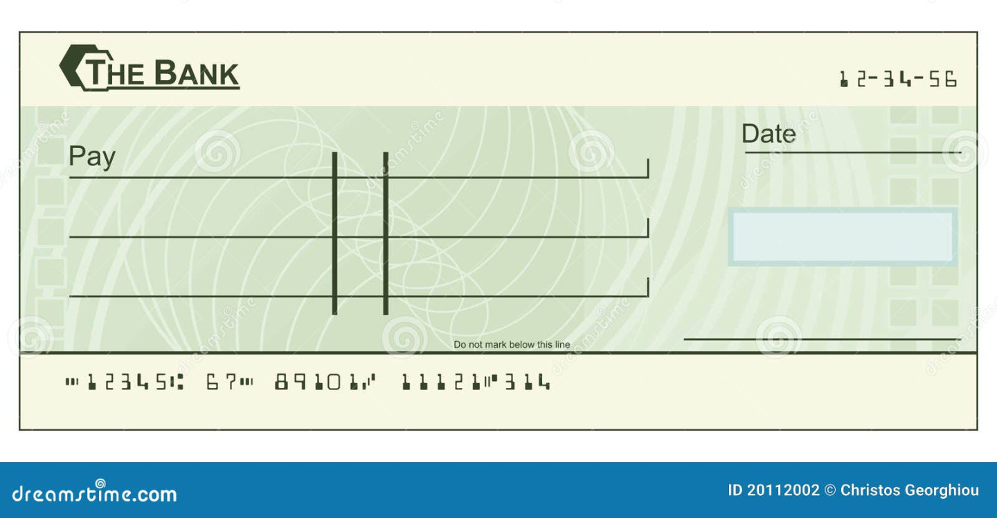 Blank Cheque Stock Illustrations – , Blank Cheque Stock