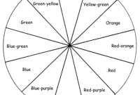 A Blank Color Wheel Template For Instructional Purposes