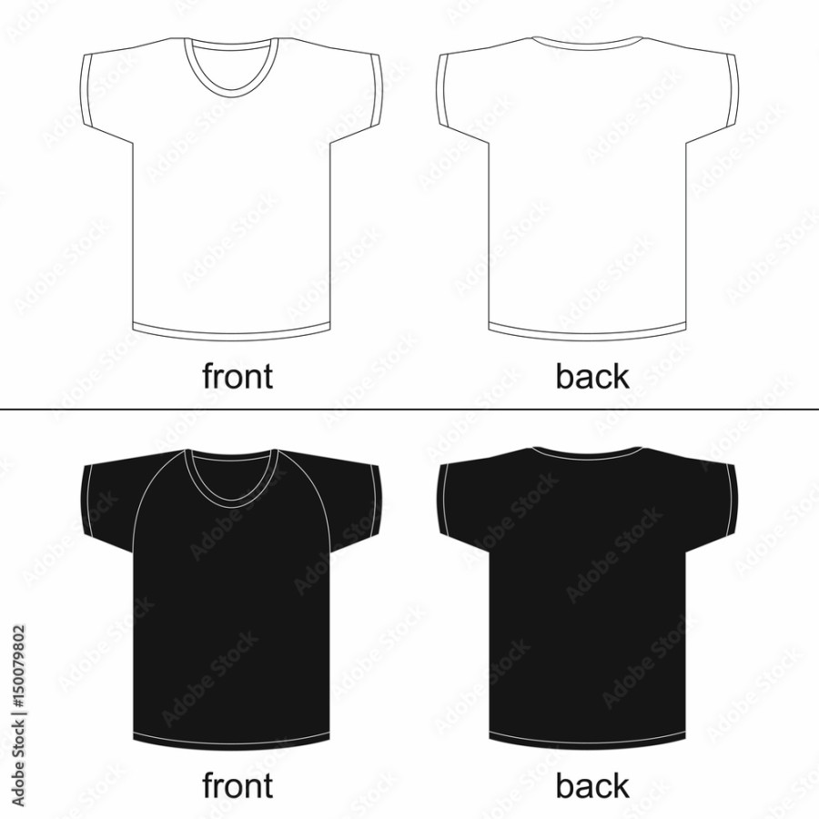 A blank T-shirt template PDF