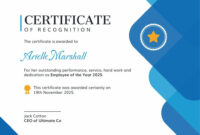 Sample Certificate Of Recognition Template