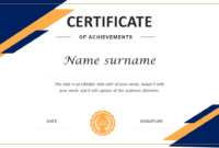 Free Downloadable PowerPoint Certificate Templates For Formal Presentations