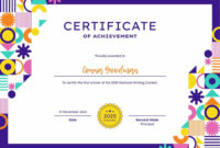 Certificate Of Achievement