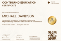 Ceu Certificate Template: A Formal Guideline