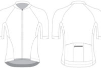 Blank Cycling Jersey Template For Custom Design