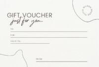 Customized Gift Certificate Template For Professional Use