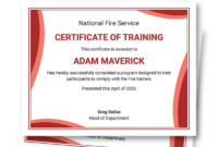 Fire Extinguisher Certificate Template: A Formal Document For Safety Training Verification